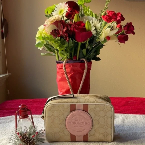 🎄 COACH DEMPSEY BOXY COSMETIC CASE 🎄 - Picture 4 of 16